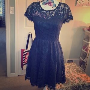 Blue Lauren Conrad lace dress